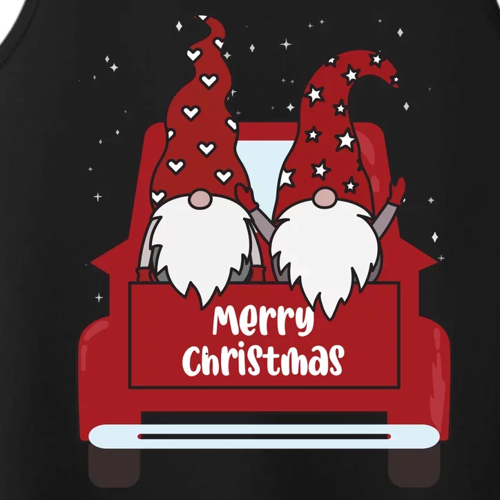 Merry Christmas Gnome Holiday Cute Performance Tank