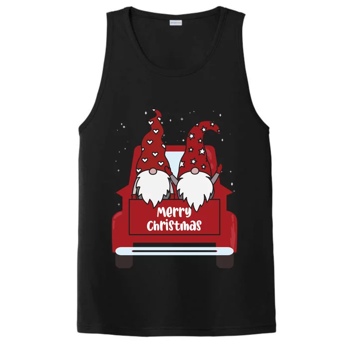 Merry Christmas Gnome Holiday Cute Performance Tank