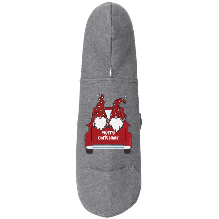 Merry Christmas Gnome Holiday Cute Doggie 3-End Fleece Hoodie