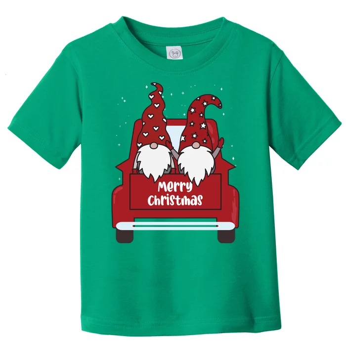 Merry Christmas Gnome Holiday Cute Toddler T-Shirt