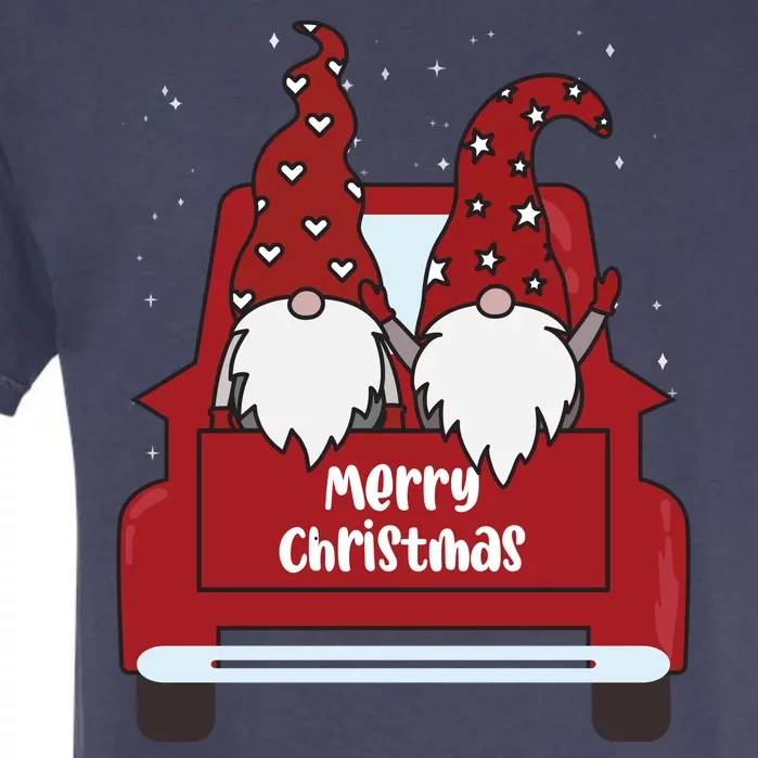 Merry Christmas Gnome Holiday Cute Garment-Dyed Heavyweight T-Shirt