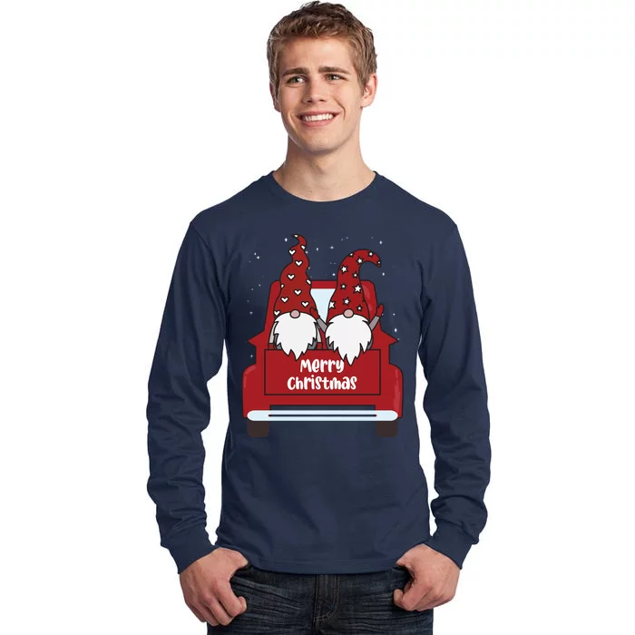 Merry Christmas Gnome Holiday Cute Tall Long Sleeve T-Shirt