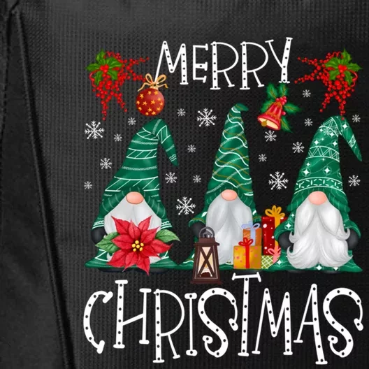 Merry Christmas Gnome Family Light Christmas Gift City Backpack