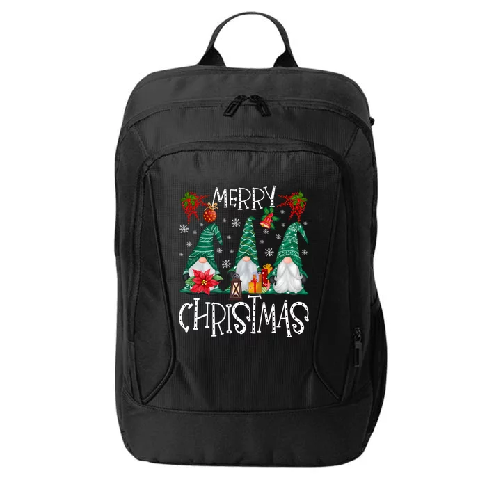 Merry Christmas Gnome Family Light Christmas Gift City Backpack