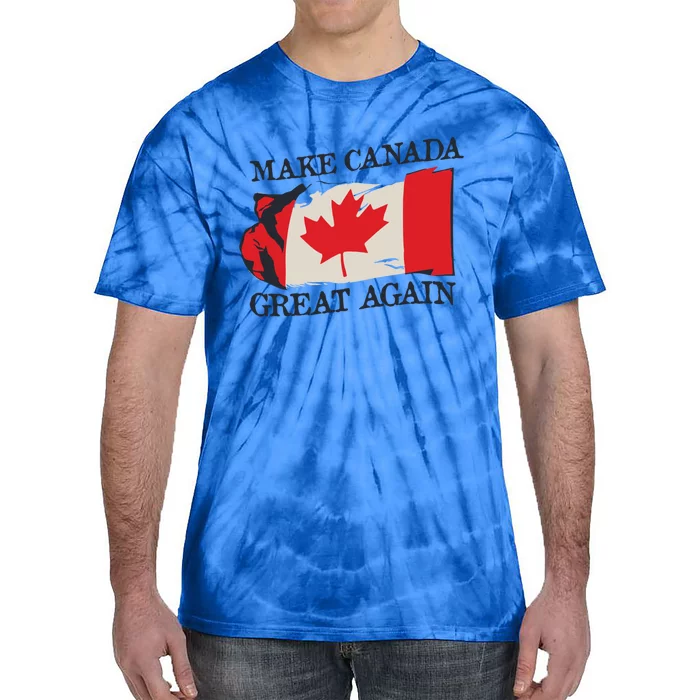 Make Canada Great Again Design Funny Canadian Flag Mcga Meaningful Gift Tie-Dye T-Shirt