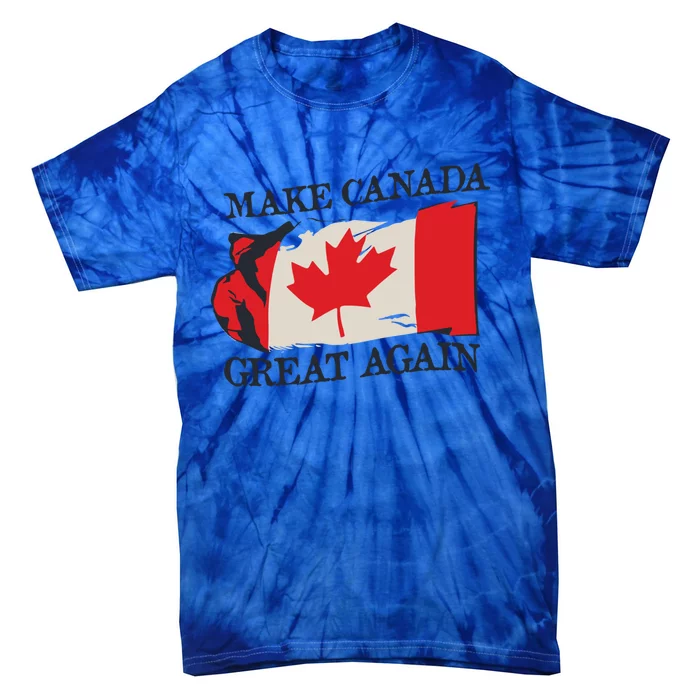 Make Canada Great Again Design Funny Canadian Flag Mcga Meaningful Gift Tie-Dye T-Shirt