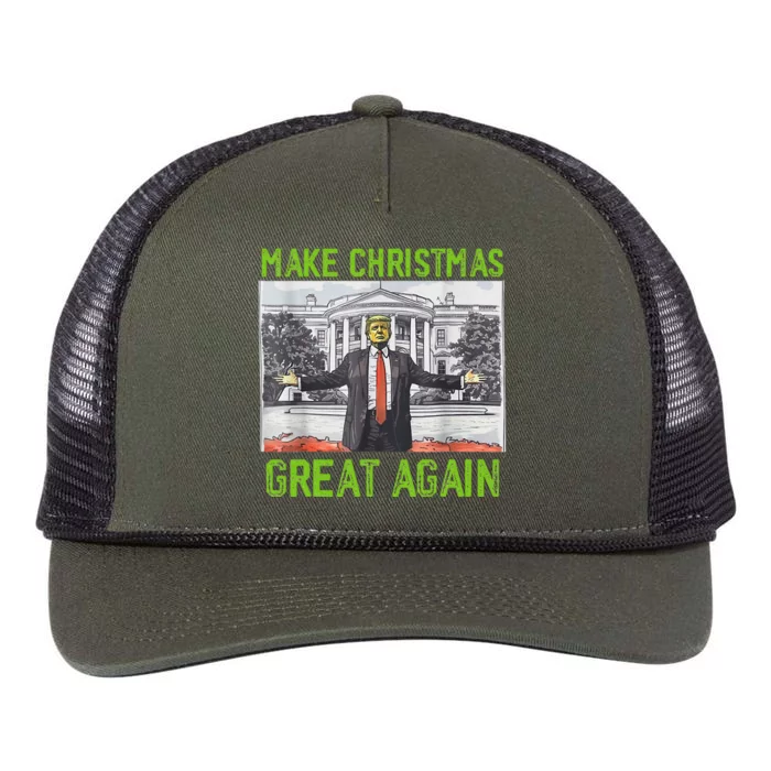 Make Christmas Great Again Trump Retro Rope Trucker Hat Cap