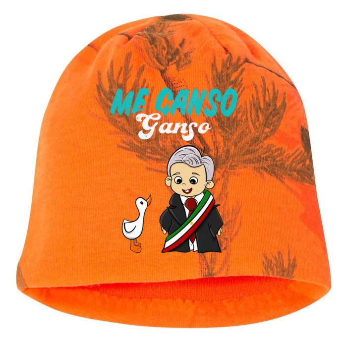 Me Canso Ganso Baby Amlo Cute Lopez Obrador Mexico Kati - Camo Knit Beanie