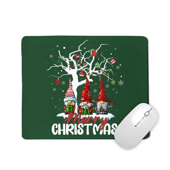 Merry Christmas Gnomes Xmas Family Mousepad