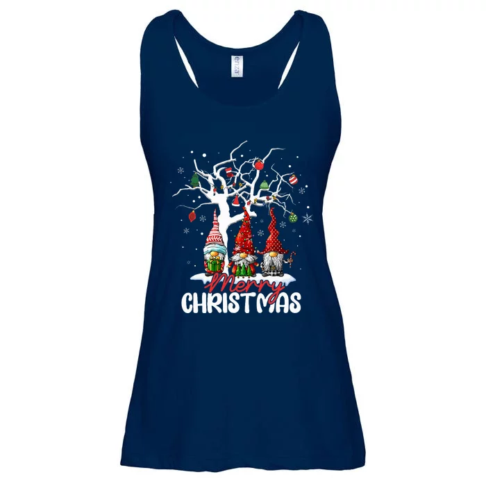 Merry Christmas Gnomes Xmas Family Ladies Essential Flowy Tank