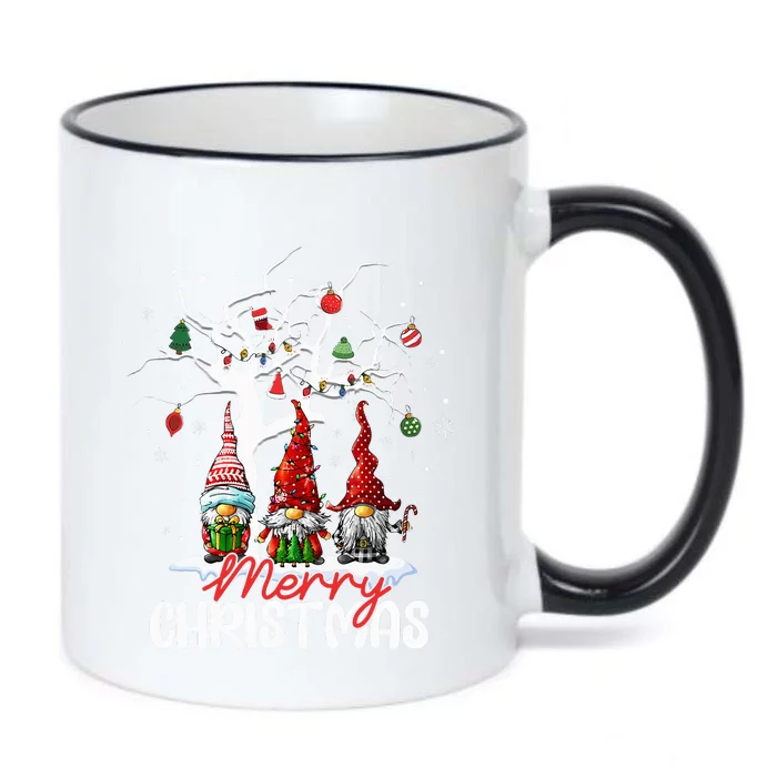 Merry Christmas Gnomes Xmas Family Black Color Changing Mug