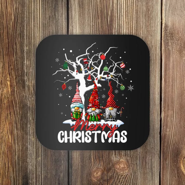 Merry Christmas Gnomes Xmas Family Coaster