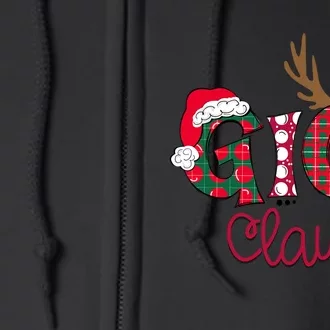 Merry Christmas Gigi Claus Full Zip Hoodie