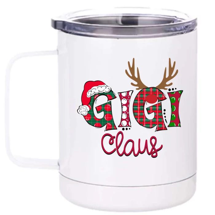 Merry Christmas Gigi Claus Front & Back 12oz Stainless Steel Tumbler Cup