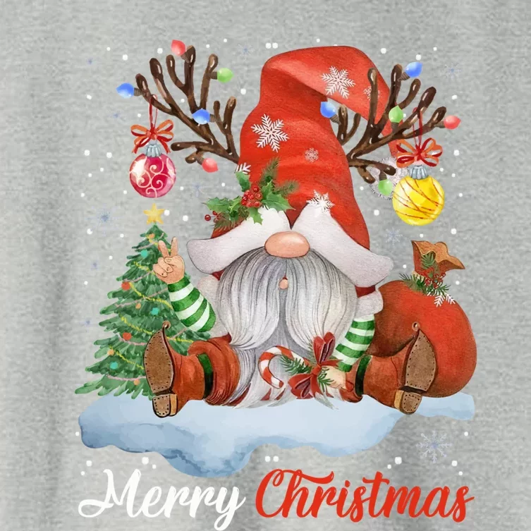 Merry Christmas Gnome Cool Gift Gnomies Christmas Great Gift Women's Crop Top Tee