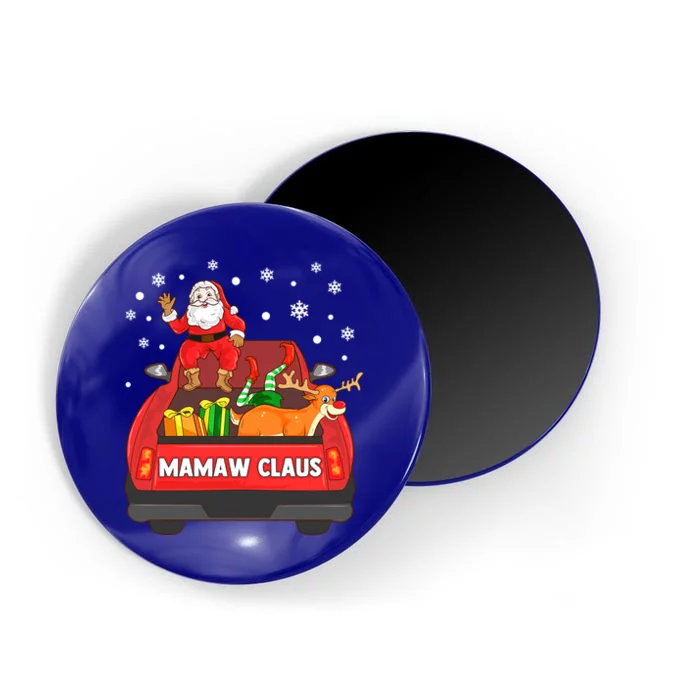 Mamaw Claus Gift Red Truck Santa Reindeer Elf Christmas Meaningful Gift Magnet