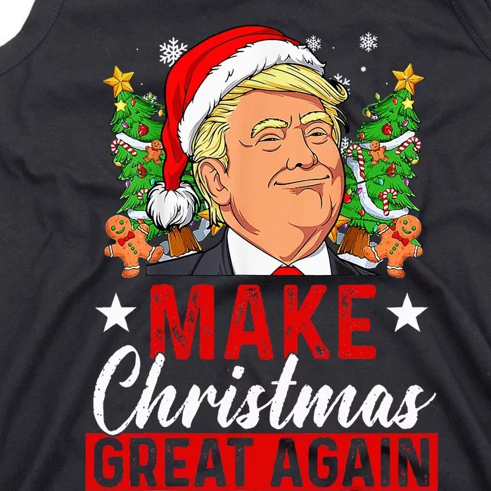 Make Christmas Great Again Funny Trump Ugly Christmas Tank Top