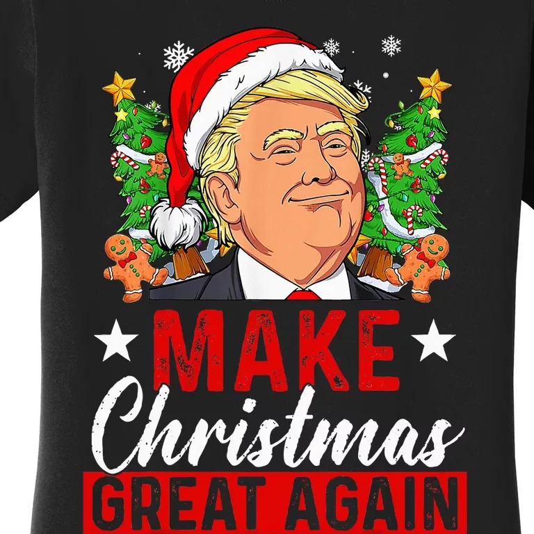 Make Christmas Great Again Funny Trump Ugly Christmas Women's T-Shirt