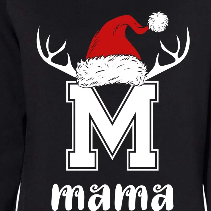 Mama Christmas Gift Mama Xmas Santa Matching Group Gift Womens California Wash Sweatshirt