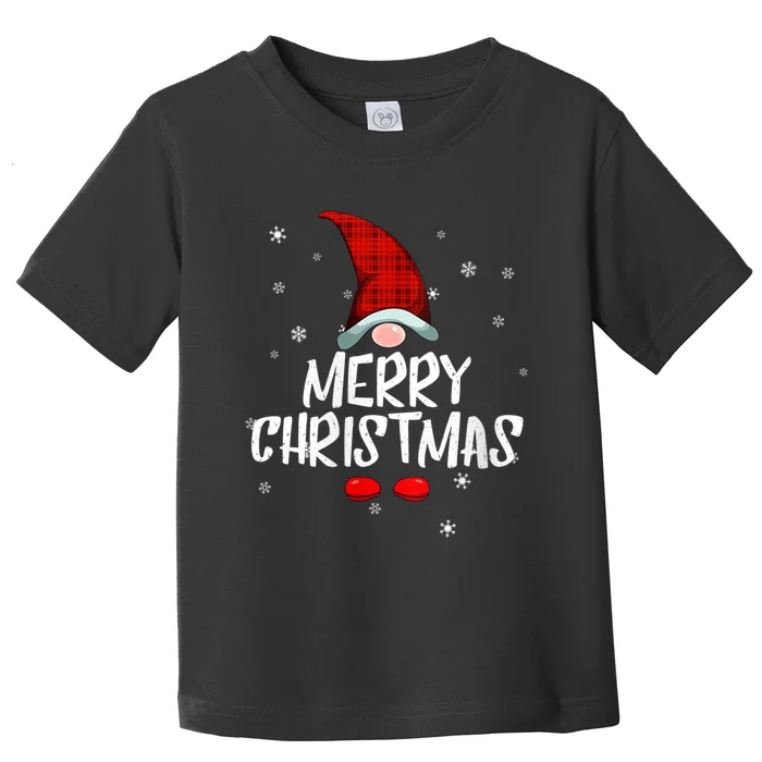 Merry Christmas Gnome Family Christmas Pajama Xmas Gnome Toddler T-Shirt