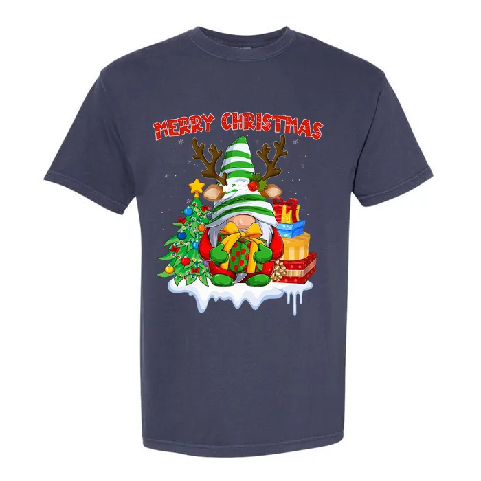 Merry Christmas Gnome Family Christmas Garment-Dyed Heavyweight T-Shirt