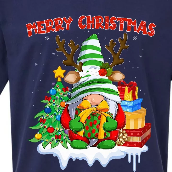 Merry Christmas Gnome Family Christmas Sueded Cloud Jersey T-Shirt