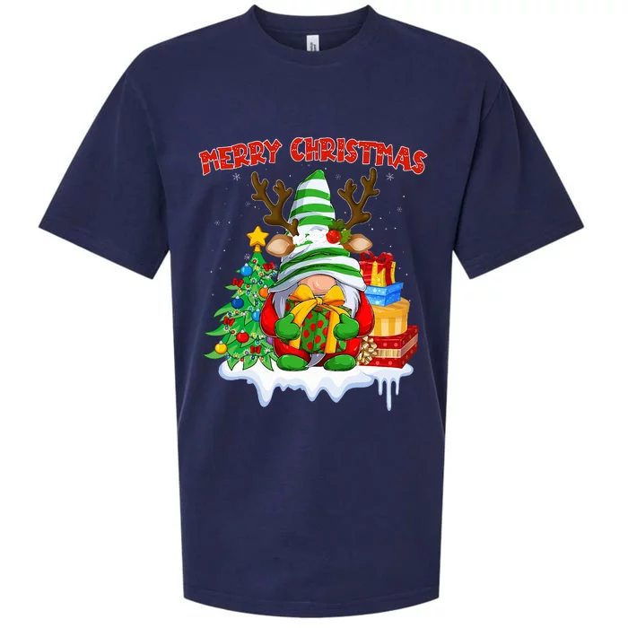 Merry Christmas Gnome Family Christmas Sueded Cloud Jersey T-Shirt