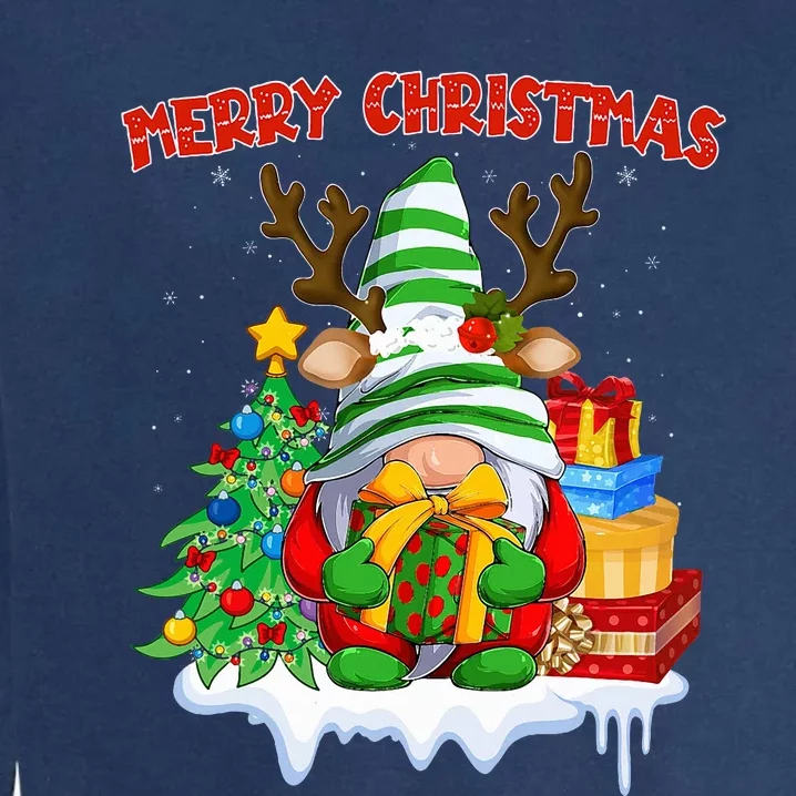 Merry Christmas Gnome Family Christmas Garment-Dyed Sweatshirt