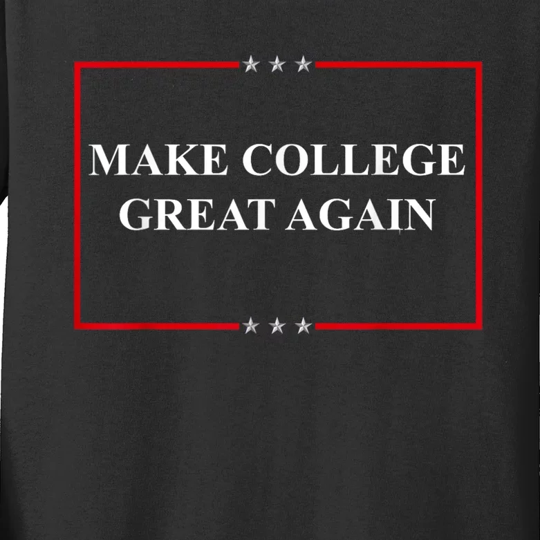 Make College Great Again Kids Long Sleeve Shirt