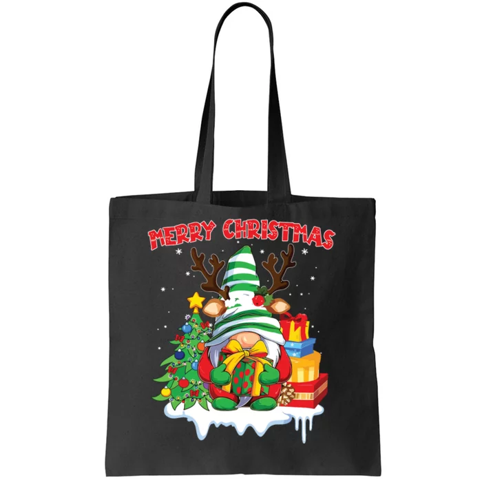 Merry Christmas Gnome Family Christmas Tote Bag