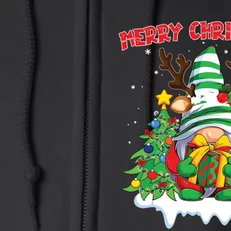 Merry Christmas Gnome Family Christmas Full Zip Hoodie