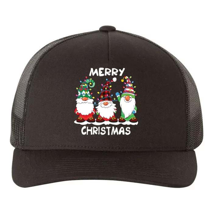 Merry Christmas Gnomes Xmas Family Yupoong Adult 5-Panel Trucker Hat