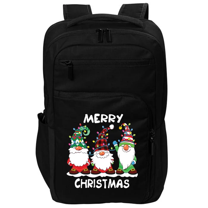 Merry Christmas Gnomes Xmas Family Impact Tech Backpack