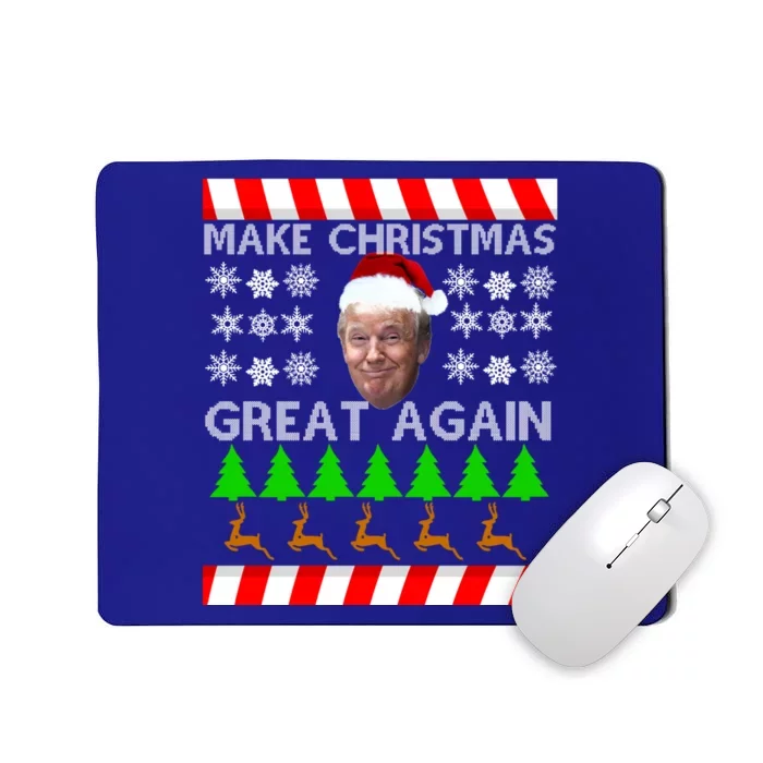 Make Christmas Great Again Sweater Funny Trump Meaningful Gift Mousepad