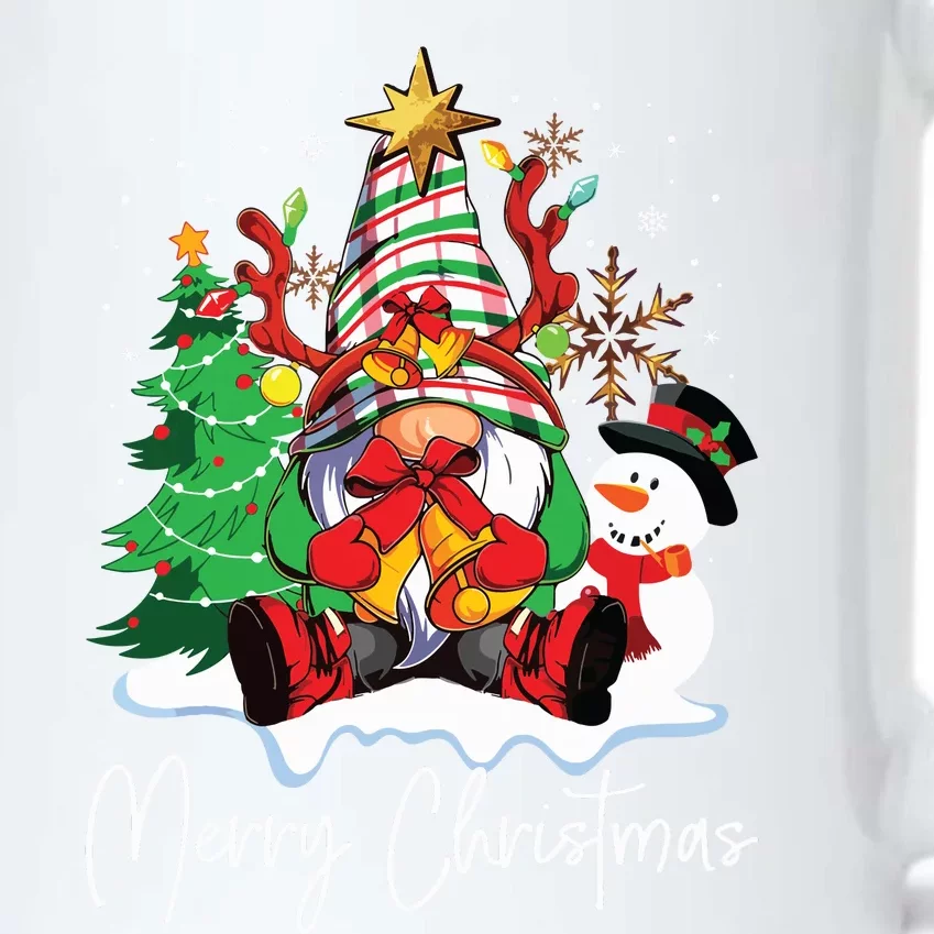 Merry Christmas Gnome Plaid Family Christmas Black Color Changing Mug