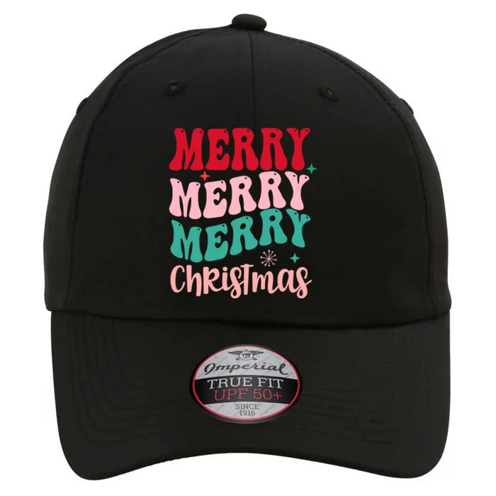 Merry Christmas Groovy Holiday Festive The Original Performance Cap