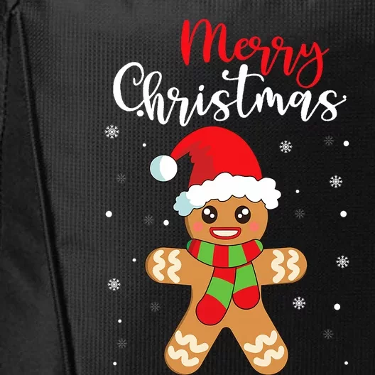 Merry Christmas Gingerbread Man City Backpack