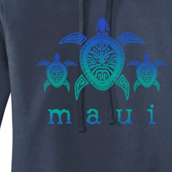 Maui Cool Gift Hawaii Sea Turtles Hawaiian Scuba Diving Souvenir Funny Gift Women's Pullover Hoodie