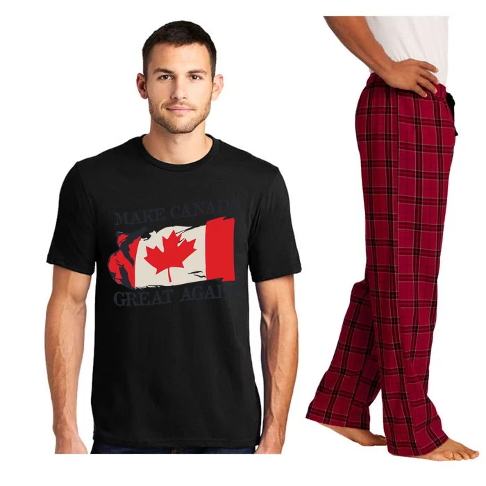 Make Canada Great Again Design Funny Canadian Flag Mcga Meaningful Gift Pajama Set