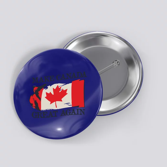 Make Canada Great Again Design Funny Canadian Flag Mcga Meaningful Gift Button