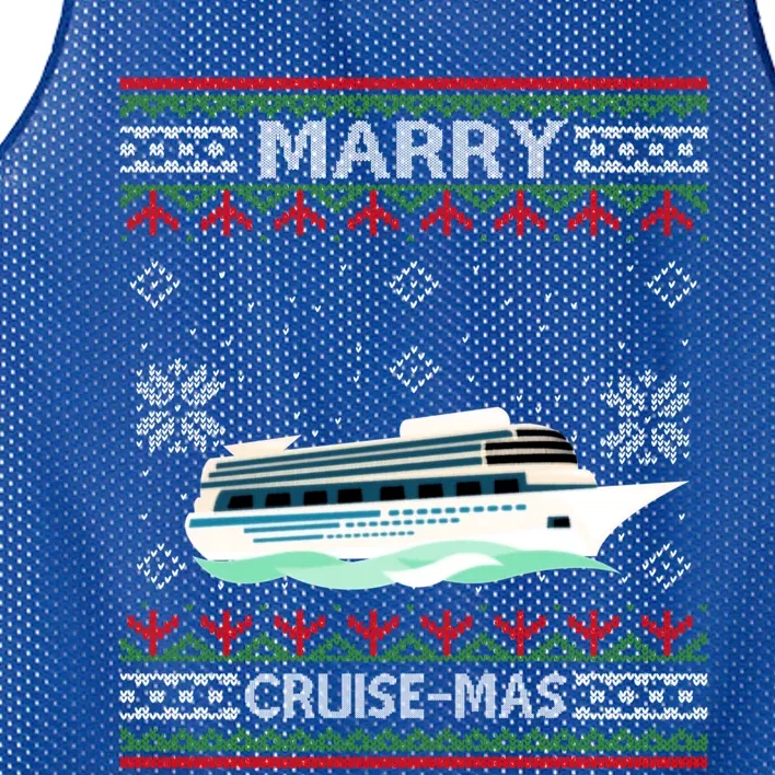 Merry Cruisecool Giftmas Funny Christmas Cruise Ship Vacation Funny Gift Cute Gi Mesh Reversible Basketball Jersey Tank