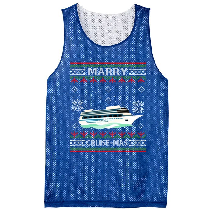 Merry Cruisecool Giftmas Funny Christmas Cruise Ship Vacation Funny Gift Cute Gi Mesh Reversible Basketball Jersey Tank