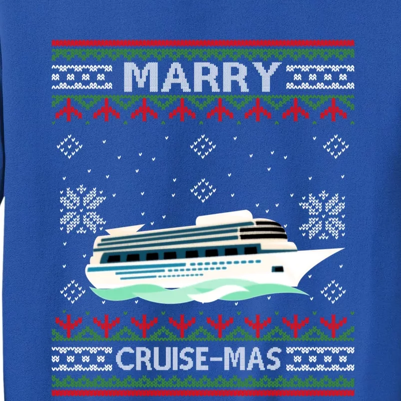 Merry Cruisecool Giftmas Funny Christmas Cruise Ship Vacation Funny Gift Cute Gi Tall Sweatshirt