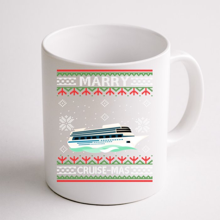 Merry Cruisecool Giftmas Funny Christmas Cruise Ship Vacation Funny Gift Cute Gi Front & Back Coffee Mug