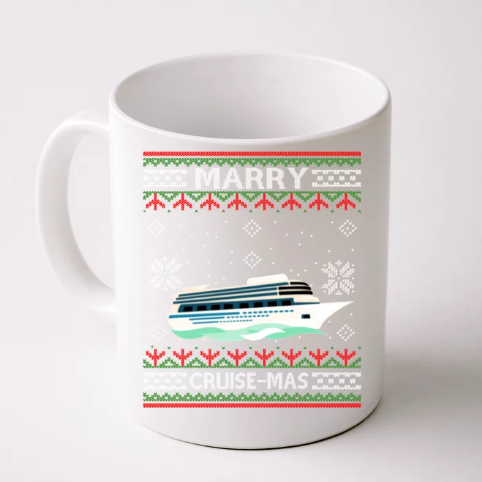 Merry Cruisecool Giftmas Funny Christmas Cruise Ship Vacation Funny Gift Cute Gi Front & Back Coffee Mug