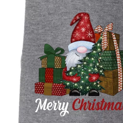 Merry Christmas Gnome Festive Holiday Gift Doggie 3-End Fleece Hoodie