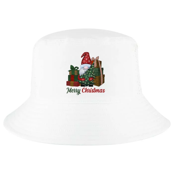 Merry Christmas Gnome Festive Holiday Gift Cool Comfort Performance Bucket Hat