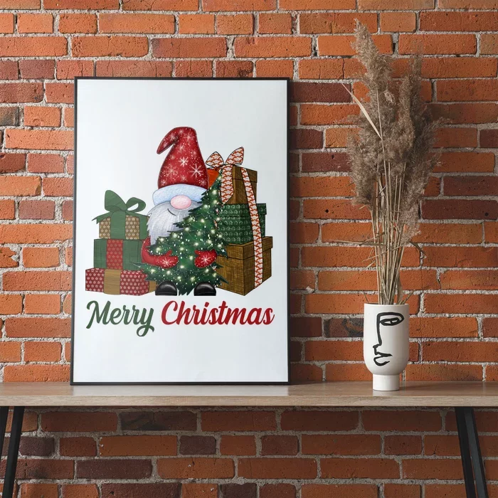 Merry Christmas Gnome Festive Holiday Gift Poster