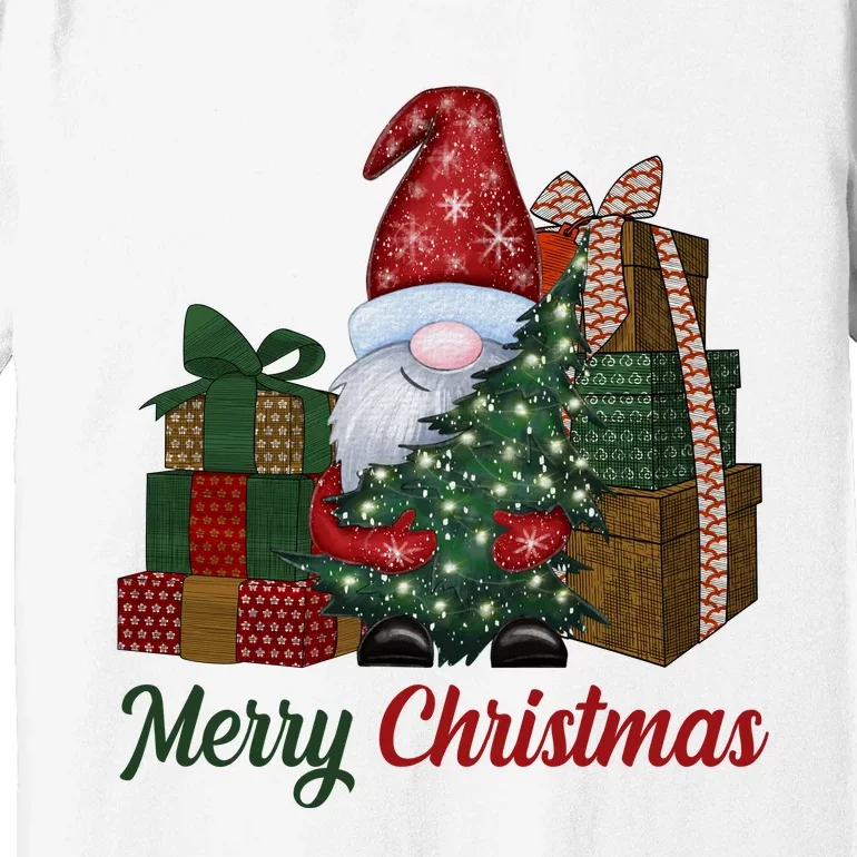 Merry Christmas Gnome Festive Holiday Gift Premium T-Shirt