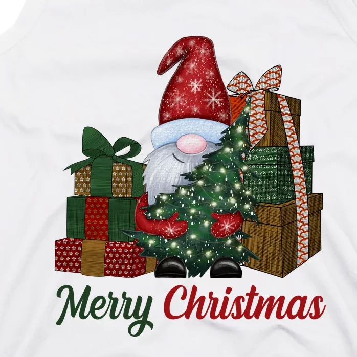 Merry Christmas Gnome Festive Holiday Gift Tank Top